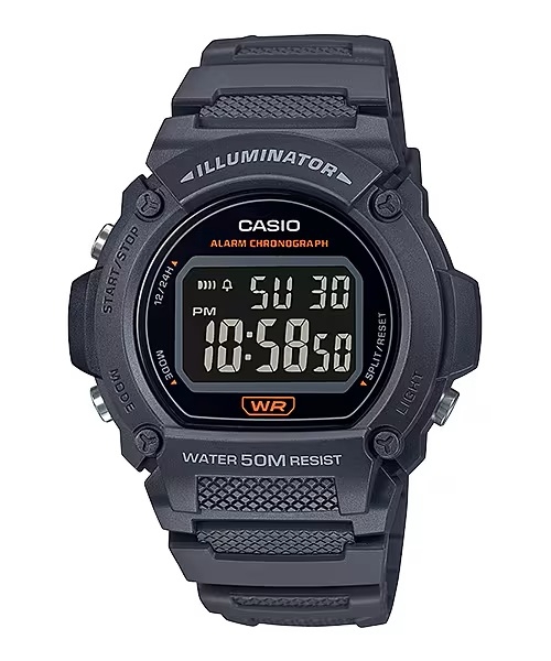 Casio Timeless Collection Sport- Illuminator. Wr 50m. Alarm. Chronograph (W-219H-8BVCF) Men's Watch 1 Casio Timeless Collection Sport- Illuminator. Wr 50m. Alarm. Chronograph (W-219H-8BVCF) Men's Watch