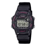 Casio Sport Timeless Collection - Black - Pink (W-220H-1A2VEF) Unisex Watch
