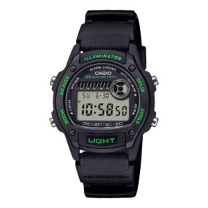 Casio Sport Timeless Collection - Black - Green (W-220H-1A3VEF) Unisex Watch