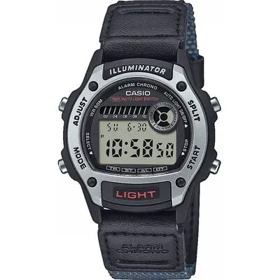 Casio Sport Illuminator Small Wrist 36.6mm Case - Silver (W-220HF-8AVEF) Unisex WATCHES