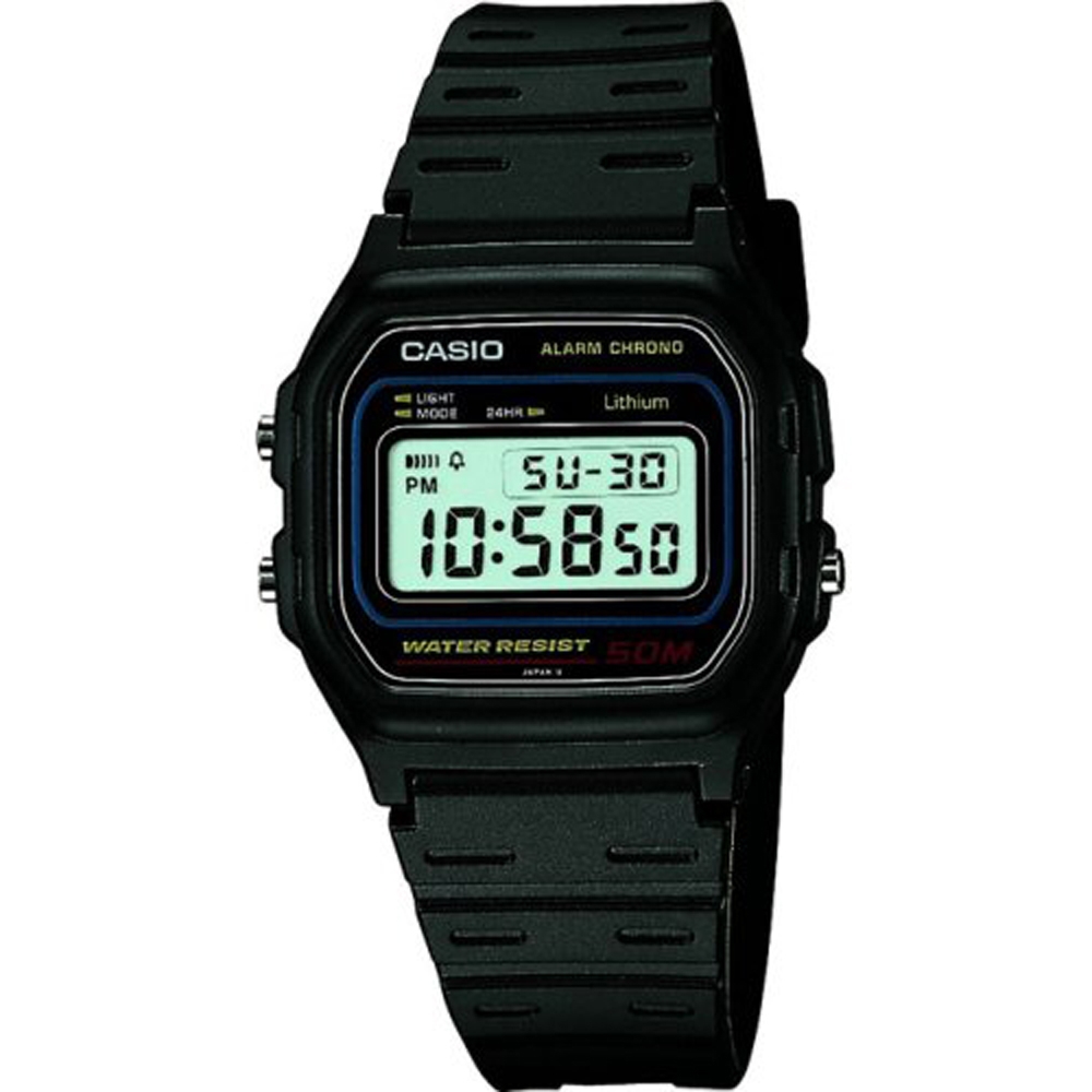 Casio Ccollection Vintage - Black (W-59-1VQES) Unisex Watch
