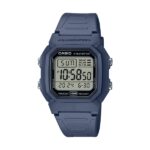 Casio Timeless Collection Diver - Double Time. Alarm. Chronograph - 10 Year Battery - Blue Avio (W-800H-2AVES) Unisex Watch