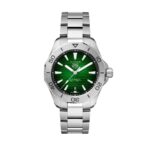 Tag Heuer Aquaracer Professional Date Sunray Brushed Green Dial Automatic Diver's WBP2115.BA0627 200M Men's Watch