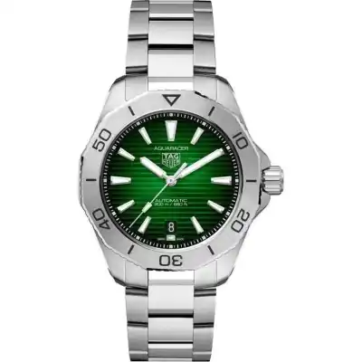 Tag Heuer Aquaracer Professional Date Sunray Brushed Green Dial Automatic Diver's WBP2115.BA0627 200M Men's Watch