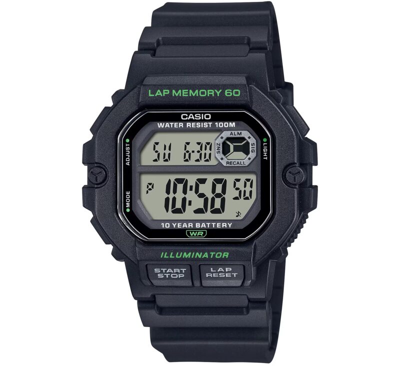 Casio Sport Illuminator Lap Memory 60 - Black (WS-1400H-1AVCF) Men's Watch