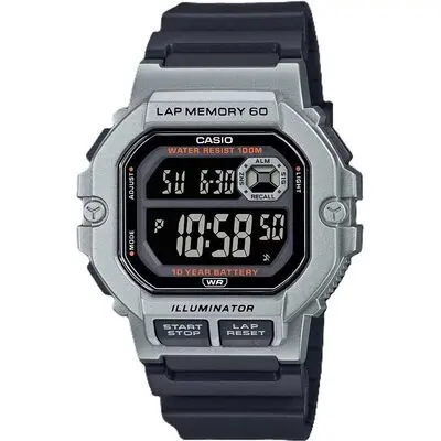 Casio Sport Illuminator Lap Memory 60 - Black (WS-1400H-1BVCF) Men WATCHES