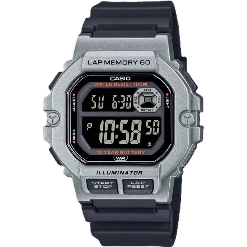 Casio Sport Illuminator Lap Memory 60 - Black (WS-1400H-1BVCF) Men WATCHES