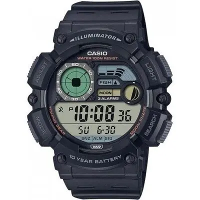 Casio Sport Illuminator 10 Years Battery - Black (WS-1500H-1AVEF) Men WATCHES