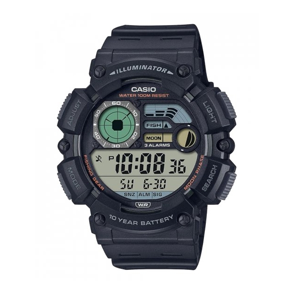 Casio Sport Illuminator 10 Years Battery - Black (WS-1500H-1AVEF) Men's Watch