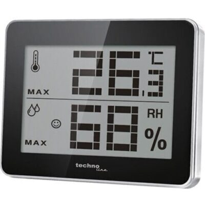 Techno Line Ws9450 - Termometro- Igrometro Digitale Con Memoria Minima-massima - Digital Thermometer- Hygrometer With Minimum-maximum Memory (WS9450) Unisex WATCHES