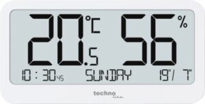 Techno Line ws9455 - termometro- igrometro digitale con orologio e data - digital thermometer- hygrometer with clock and date (ws9455)