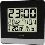 Techno Line Wt260 - Sveglia Radiocontrollata Con Temp. Data (7 Lingue). Luce E Snooze - Radio Controlled Alarm Clock With Temp. Date (7 Languages). Light And Snooze (WT260) Unisex WATCHES