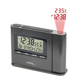 Techno Line wt519 - sveglia radioc. con proiezione a soffitto dell orario e temp - radio controlled alarm clock with time and temp projection + alim 220 volts-220 volts power supply (wt519)