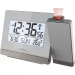 Techno Line Wt538 - Sveglia Radiocontrollata Con Proiezione A Soffitto Dell Orario - Radio Controlled Alarm Clock With Time Projection + Alim 220 Volts-220 Volts Power Supply (WT538) Unisex WATCHES