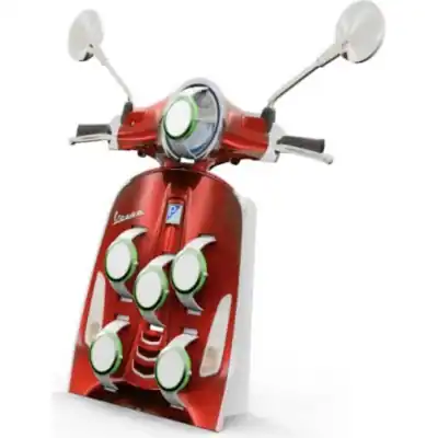 Vespa Display (l 45 Cm H 51 Cm P 5 Cm) (X_VA-POP-DISPLAY-04-06) Unisex WATCHES