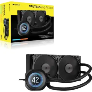 NAUTILUS 240 RS LCD Liquid CPU Cooler – 2.1'''' IPS LCD Screen – RS120 Fans – 240 mm Radiator – LGA 1851/1700;
AMD® AM5/AM4 -