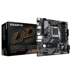 GIGABYTE AMD B650 Chipset for AMD AM5; 4x Dual DDR5; 2x M2; 1x HDMI 2x DP (GA-B650M-D3HP)