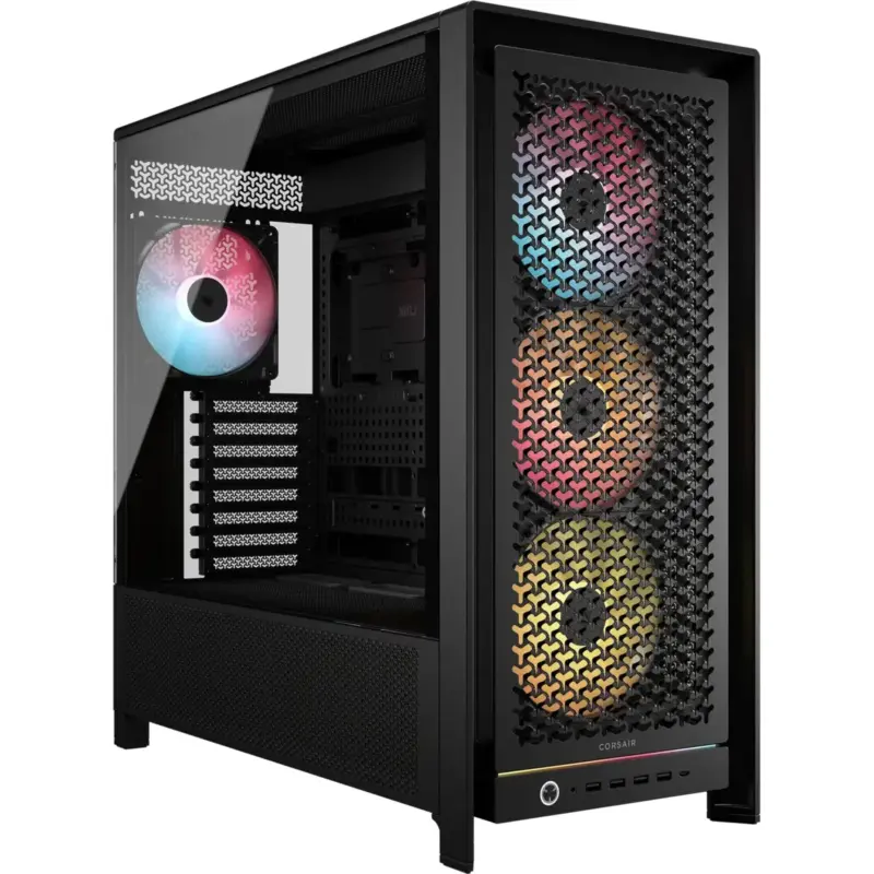 FRAME 5000D RS ARGB Mid-Tower PC Case; 4x RS140 ARGB Fans; 2x 2.5'' ; 1x 3.5'' ; Black.