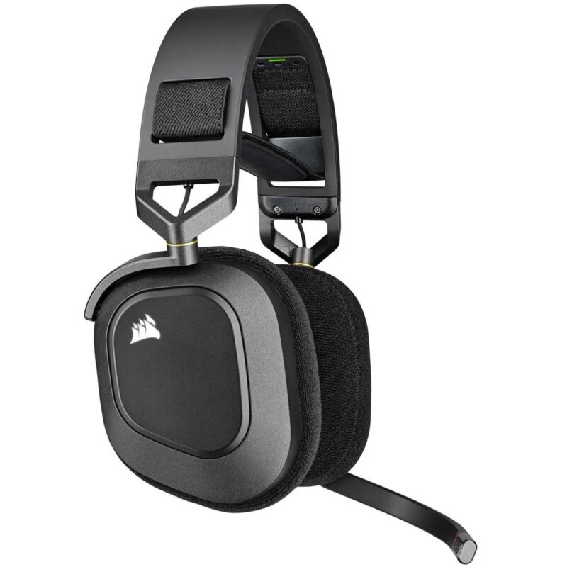 HS80 RGB WIRELESS Premium Carbon Headset; Spatial Audio; 50mm Audio Drivers; Omni-directional Microphone - PC/ Mac/ PlayStation