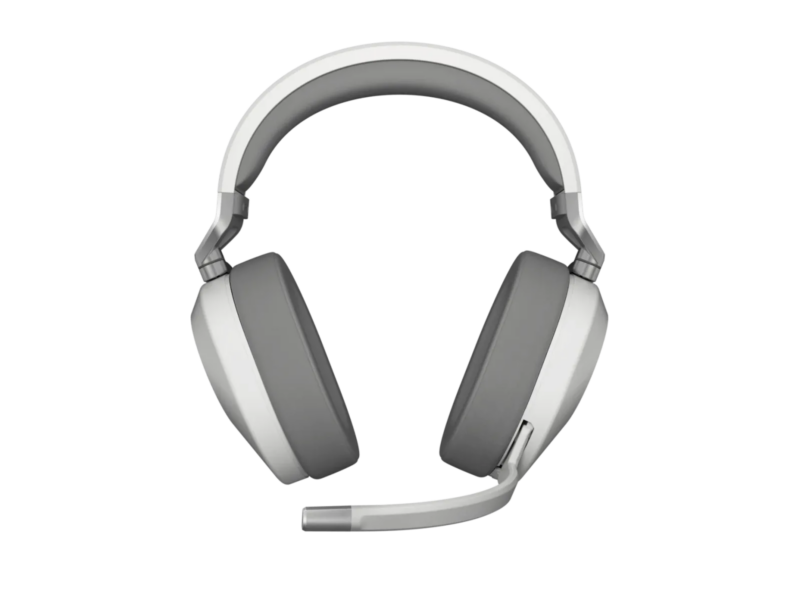 HS65 Wireless Premium White Headset; 50mm Audio Drivers; Omnidirectional Mic - PC/PS.