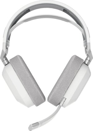 HS80 MAX WIRELESS Premium White Headset; Spatial Audio; 50mm Audio Drivers; Omni-directional Microphone - PC/ Mac/ PlayStation (CA-9011296-AP)