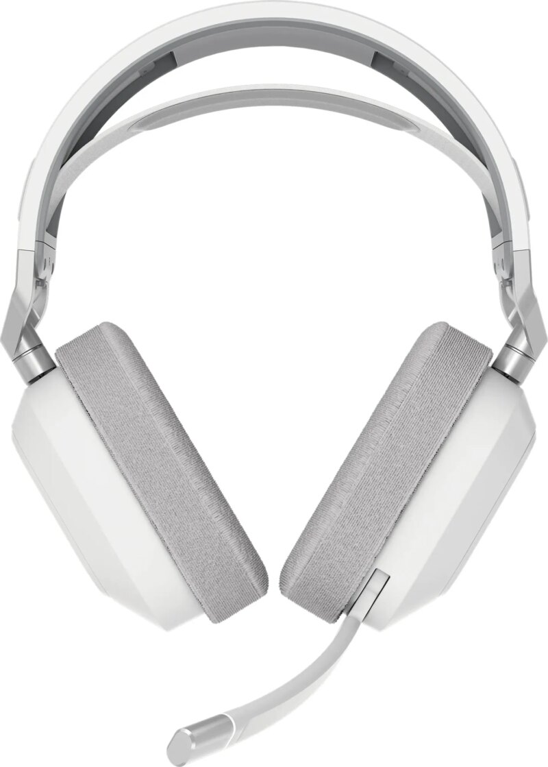 ca-9011296-ap_b8s8 HS80 MAX WIRELESS Premium White Headset; Spatial Audio; 50mm Audio Drivers; Omni-directional Microphone - PC/ Mac/ PlayStation
