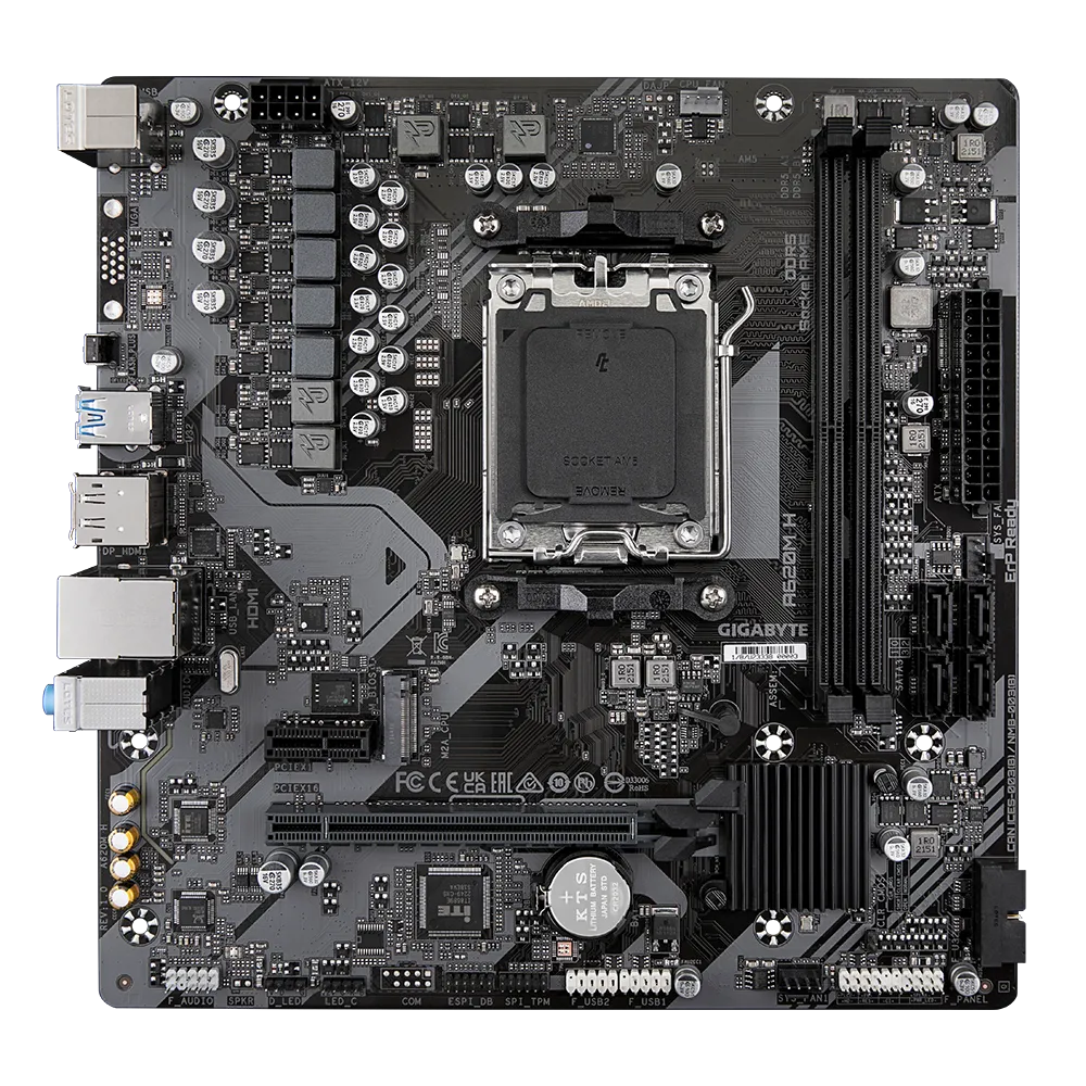 GIGABYTE AMD A620 Chipset for AMD AM5; 2x Dual DDR5; 1x M2; HDMI; DP; mATX. - Image 5