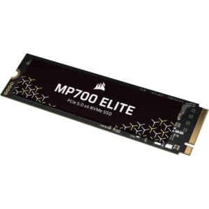 Corsair MP700 ELITE 1TB M.2 NVMe PCIe Gen. 5 x4 SSD (no heatsink); Read Up To 10 00MB/s; Write up to 8500MB/s