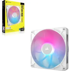 Corsair RX Series; iCUE LINK RX140; 140mm Fan; Single Pack - White.