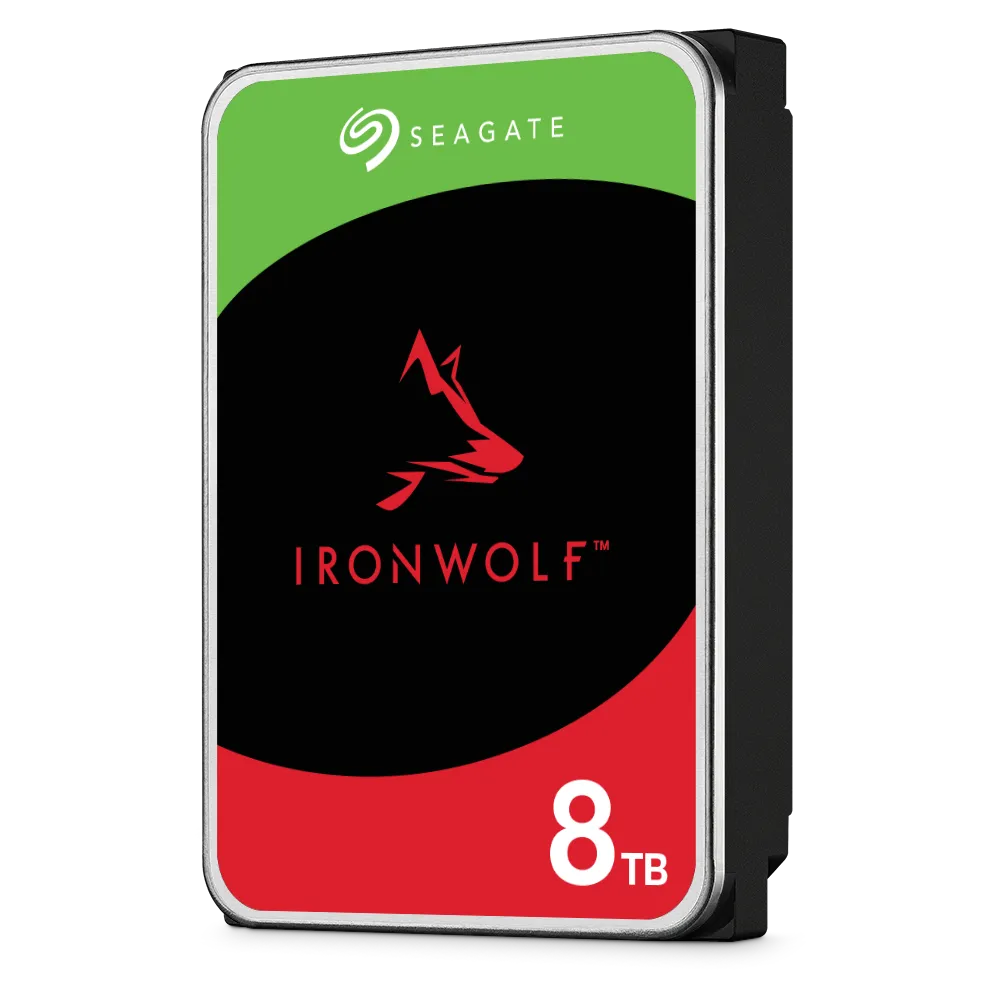 Seagate Ironwolf ST8000VN002 8TB 3.5'' HDD NAS Drives; SATA 6GB/s Interface; 1-8 Bays Supported; MUT: 180TB/Year; RV: Yes; Dual - Image 6