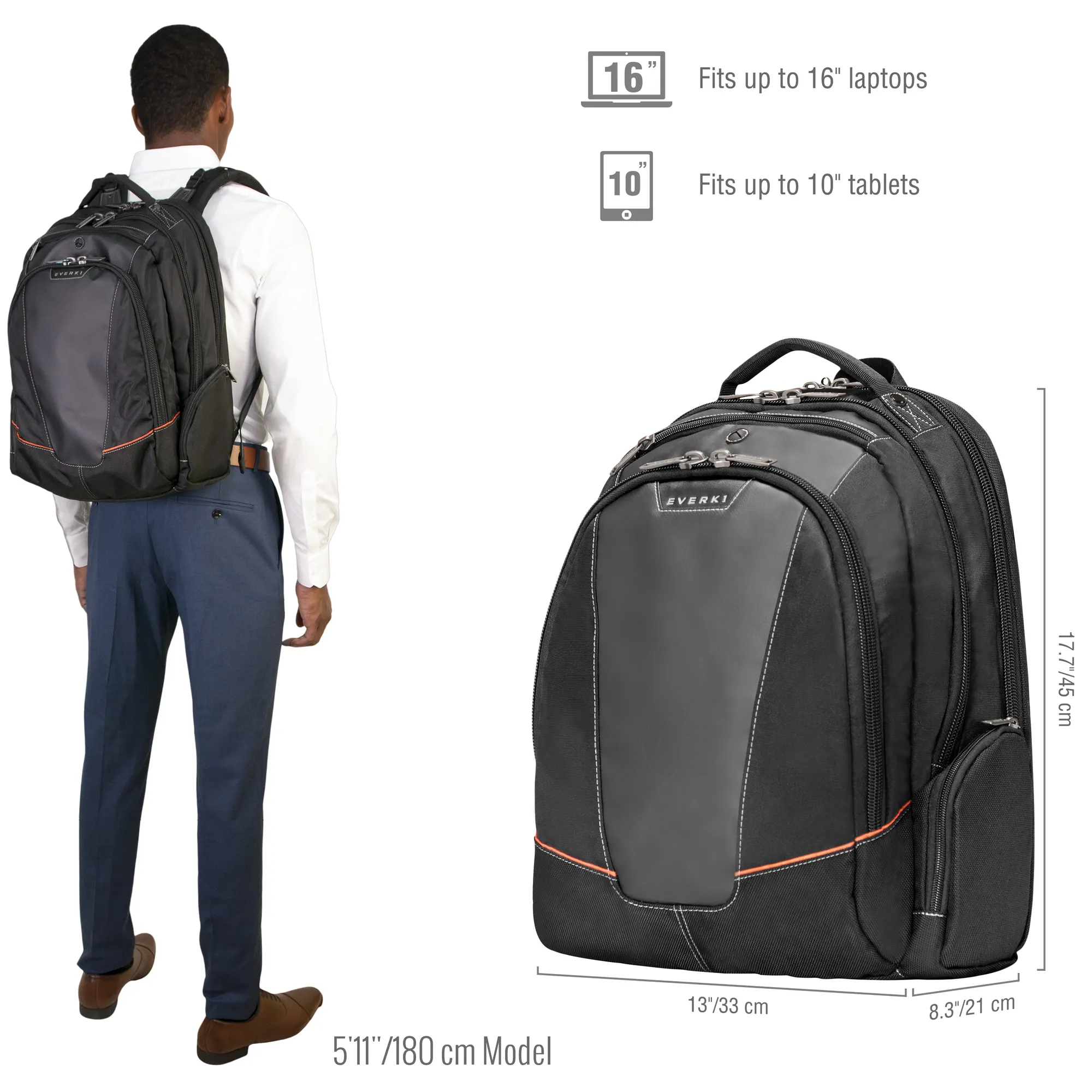 EVERKI EKP119 FLIGHT 16'' NOTEBOOK BACKPACK 4 EVERKI EKP119 FLIGHT 16'' NOTEBOOK BACKPACK - Image 4