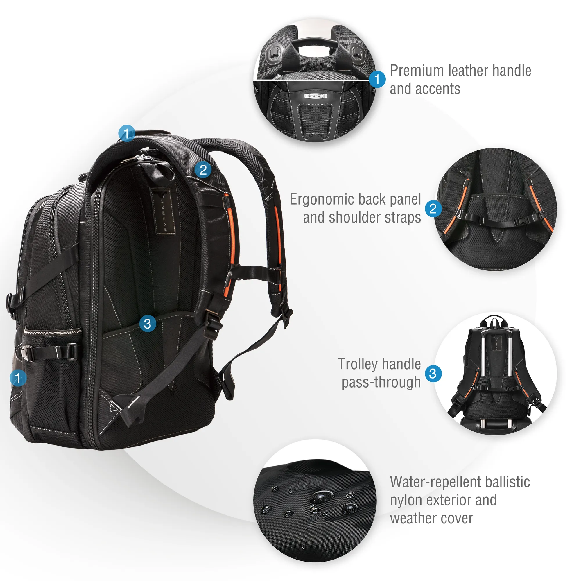 EVERKI EKP133B CONCEPT 2 17.3'' LAPTOP BACKPACK 29 EVERKI EKP133B CONCEPT 2 17.3'' LAPTOP BACKPACK - Image 29