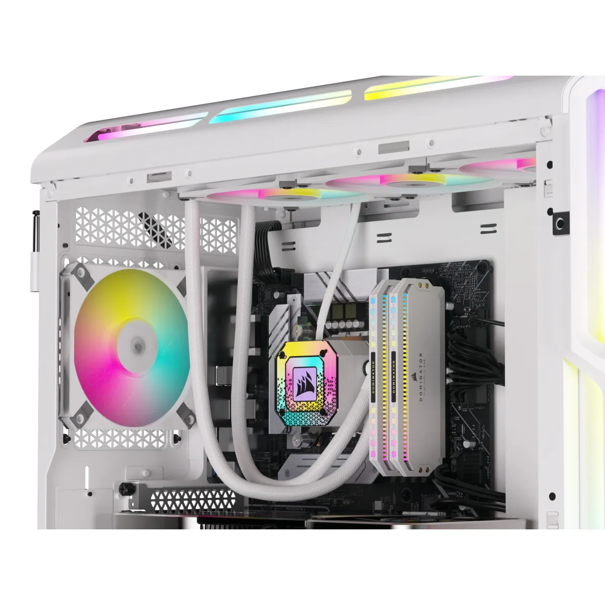 Corsair iCUE AF120 RGB SLIM 120mm PWM Fluid Dynamic Bearing Fan - White - Image 35