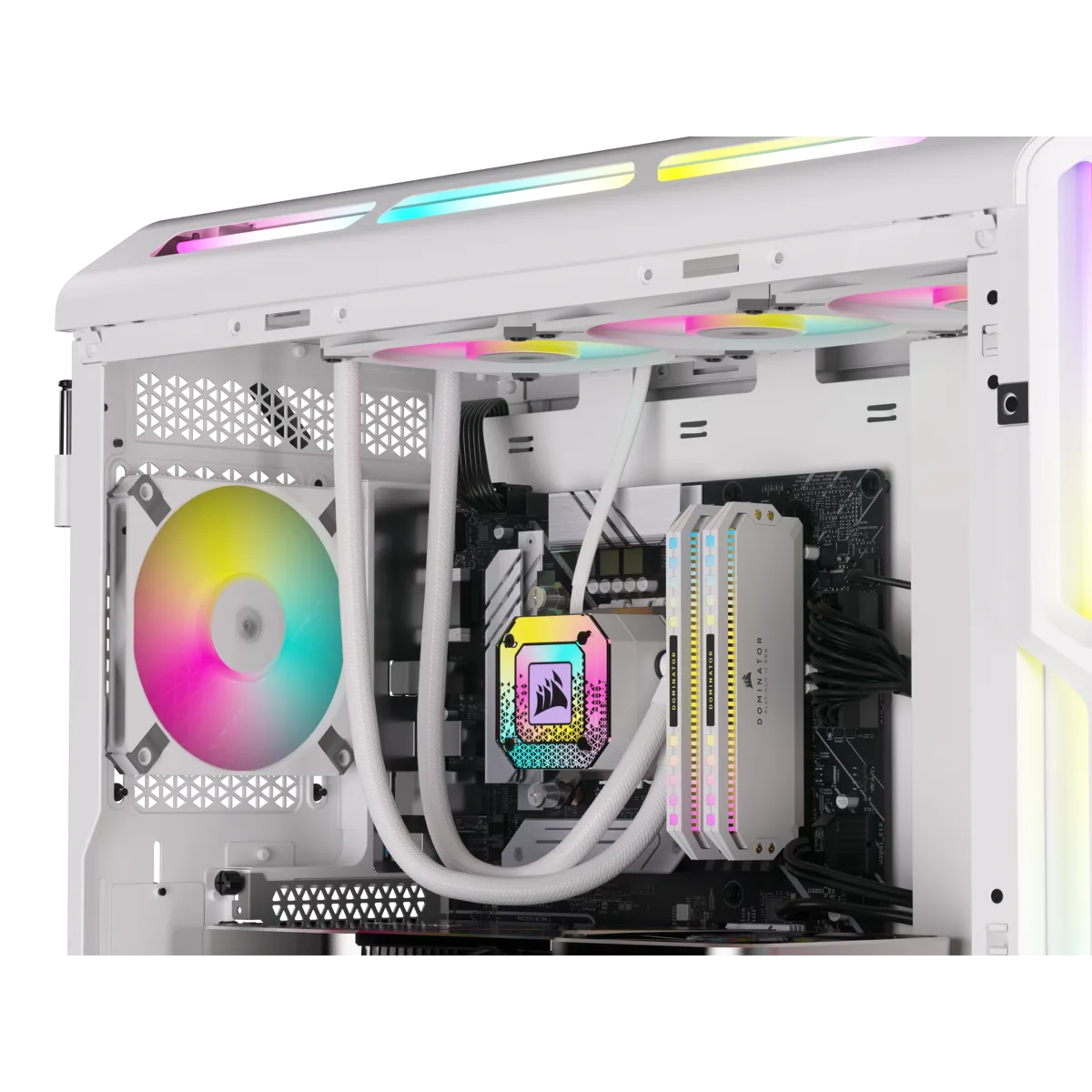 Corsair iCUE AF120 RGB SLIM 120mm PWM Fluid Dynamic Bearing Fan - White - Image 36