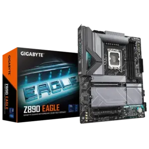 GIGABYTE Intel® Z890 Chipset for LGA 1851; 4x DDR5; 4x M2; USB4® USB Type-C®/DP; ATX. (GA-Z890-EAGLE)