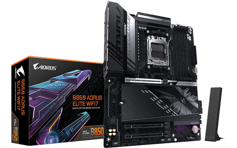 GIGABYTE AMD B850 Gaming Chipset for AMD AM5; 4x Dual DDR5; 3x M2; 1x HDMI 1x DP. .
