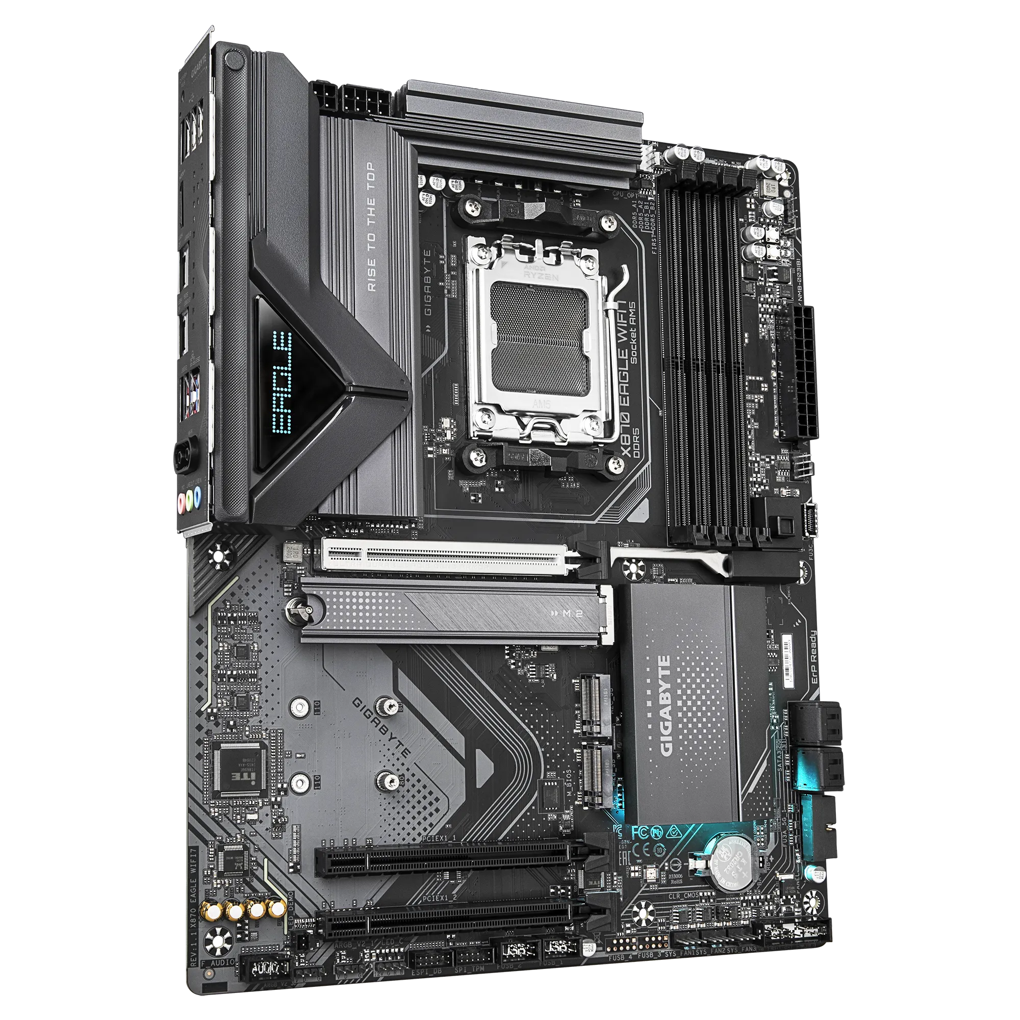 GIGABYTE AMD X870 Chipset for AMD AM5; 4x DDR5; 3x M2; HDMI/2 x USB4® USB Type-C®; ATX. - Image 3