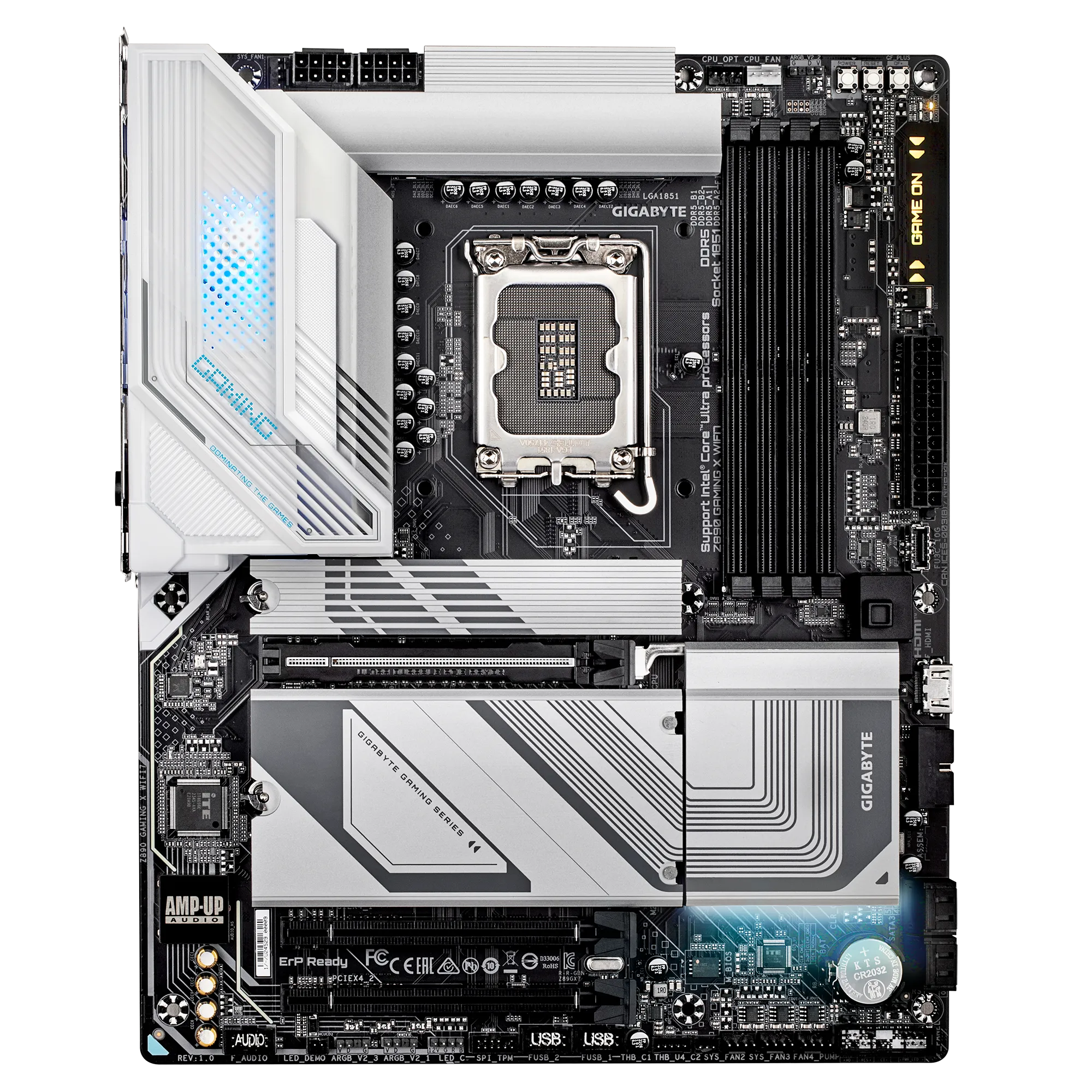 GIGABYTE Intel® Z890 Chipset for LGA 1851; 4x DDR5; 4x M2; USB4® USB Type-C®/DP/HDMI (Front); ATX. - Image 2