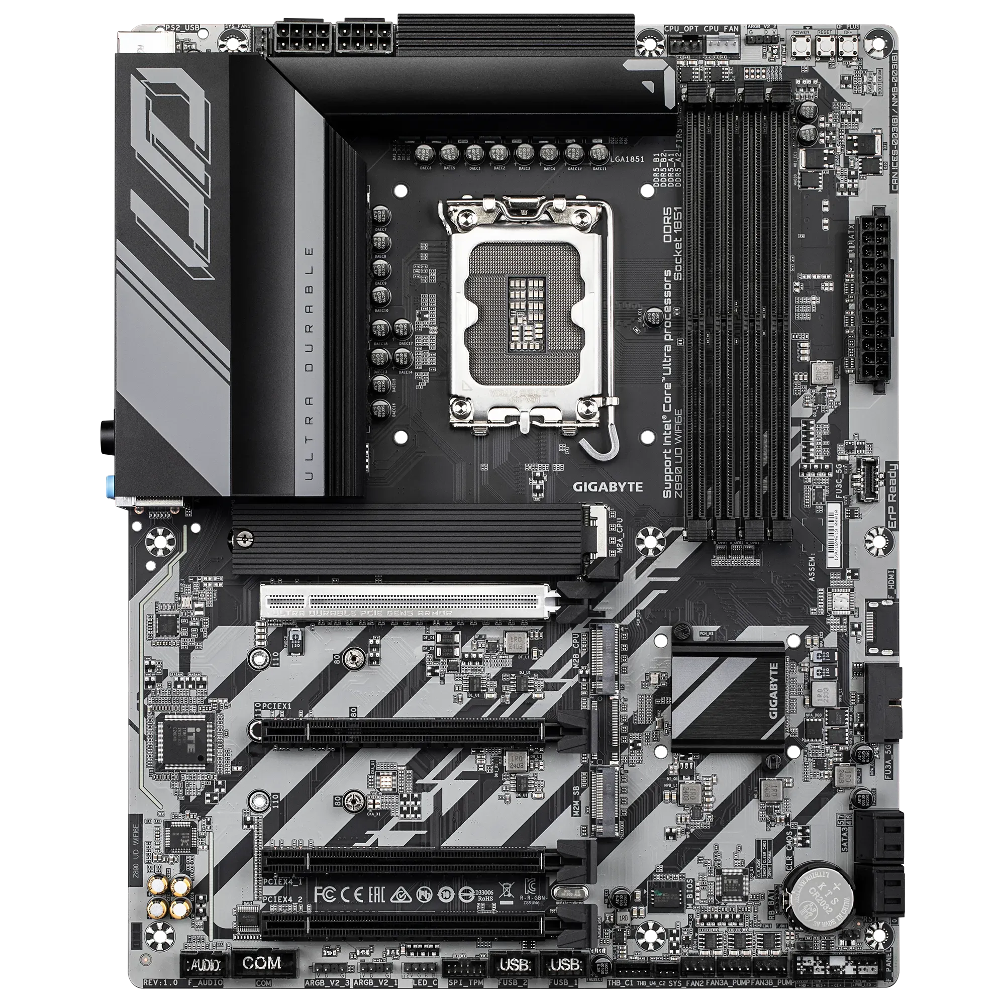 GIGABYTE Intel® Z890 Chipset for LGA 1851; 4x DDR5; 3x M2; USB4® USB Type-C®/DP; ATX. - Image 2