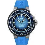 Oris Aquis Pro Rubber Strap Blue Dial Automatic Diver's 01-400-7777-7155-Set 4000M Men's Watch