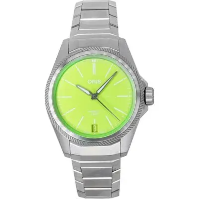 Oris ProPilot X Kermit Edition Titanium Green Dial Automatic 01-400-7778-7157-Set 100M Men's Watch