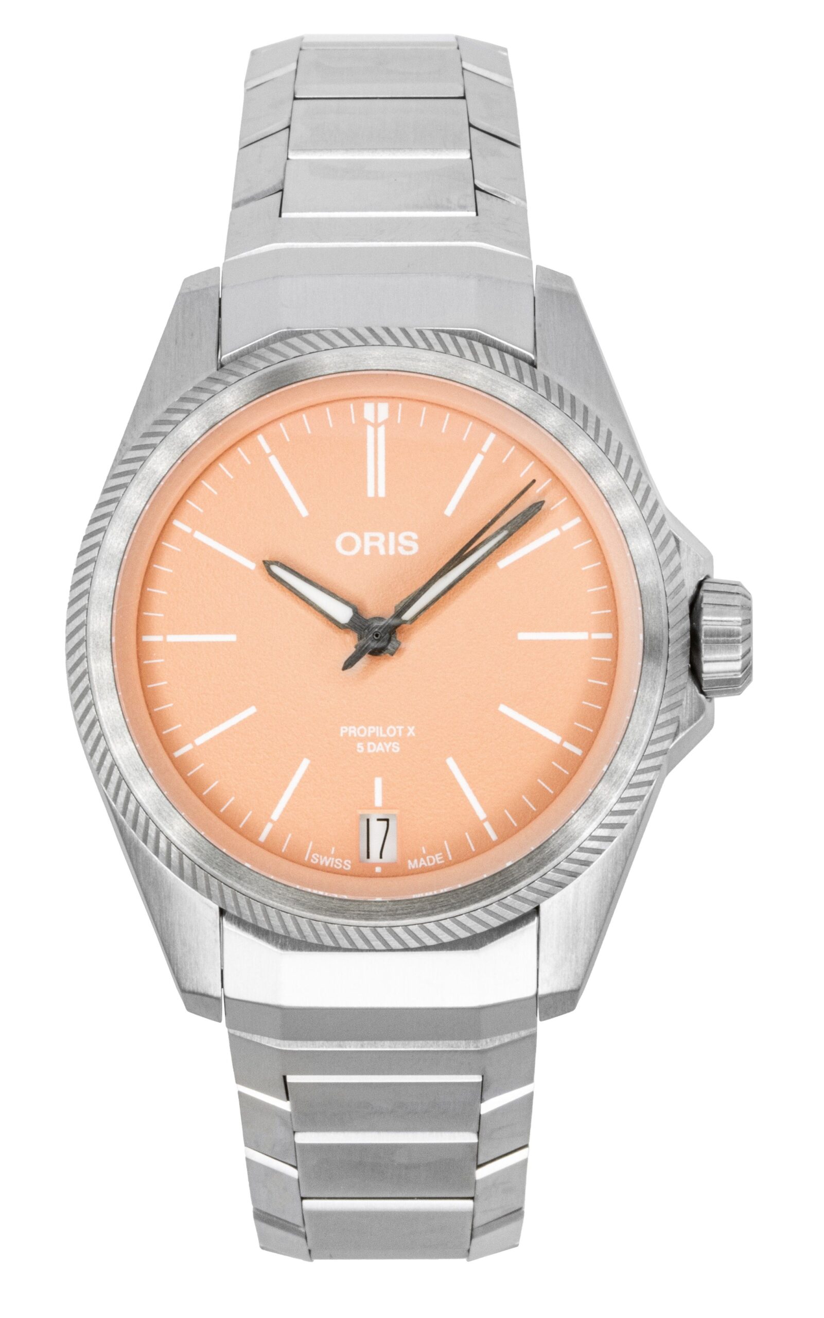Oris Propilot X Calibre 400 Titanium Salmon Dial Automatic 01-400-7778-7158-07-7-20-01TLC 100M Unisex Watch
