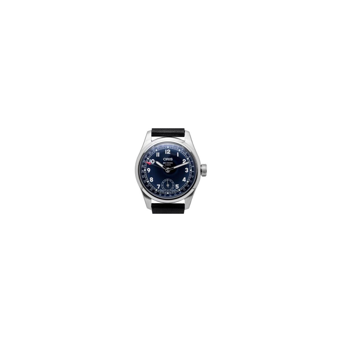 Oris Big Crown Pointer Date Calibre 403 Leather Strap Blue Dial Automatic 01-403-7776-4065-07-5-19-11 Men's Watch