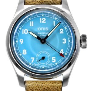 Oris Big Crown Pointer Date Leather Strap Blue Dial Automatic 01-473-7786-4065-07-5-19-22FC Men's Watch