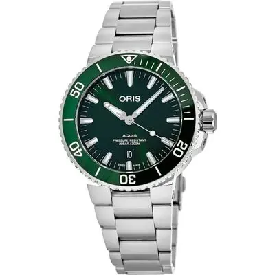 Oris Aquis Date Automatic Diver's 01-733-7730-4157-07-8-24-05PEB 300M Men's Watch