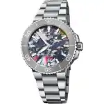 ORIS AQUIS DATE UPCYCLE - Unique Pattern PET Plastic Dial (01 733 7766 4150-Set) Men WATCHES