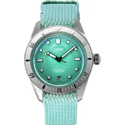 Oris Divers Sixty-Five Cotton Candy Mint Green Dial Automatic 01-733-7771-4057-07-3-19-03S 100M Unisex Watch