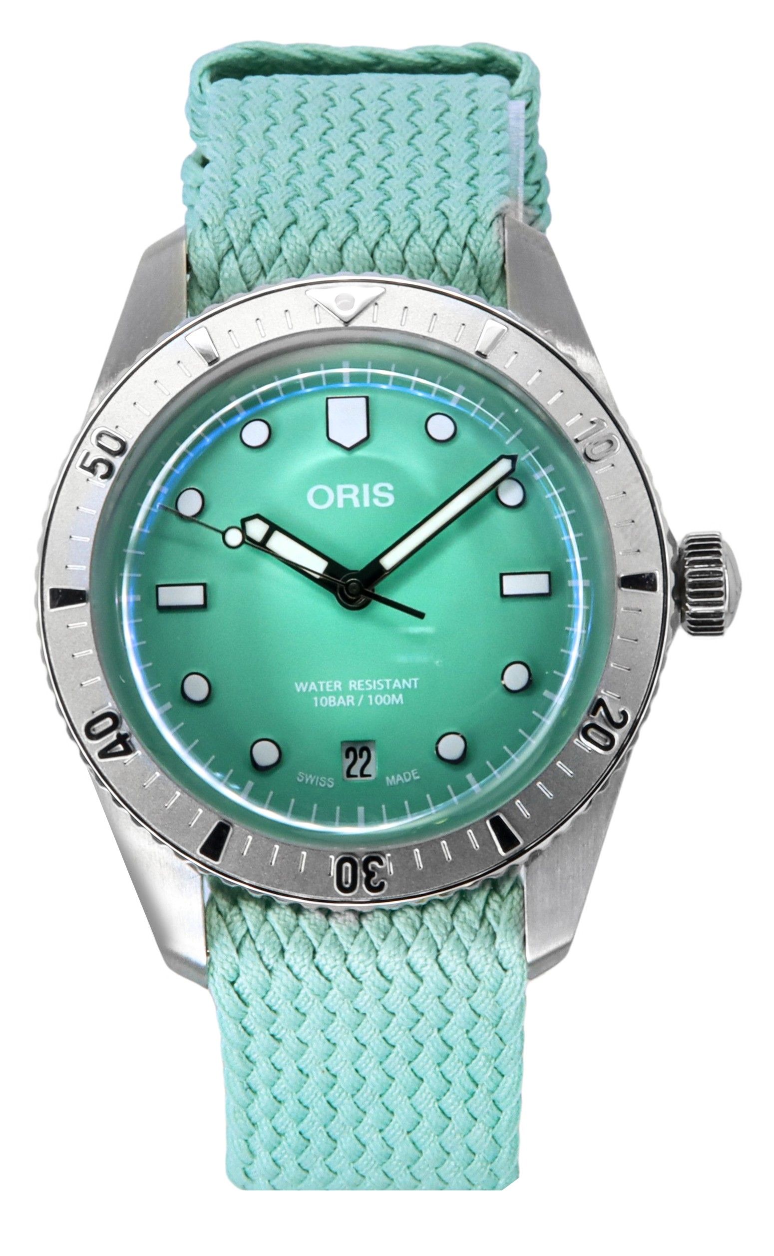 Oris Divers Sixty-Five Cotton Candy Mint Green Dial Automatic 01-733-7771-4057-07-3-19-03S 100M Unisex Watch 1 Oris Divers Sixty-Five Cotton Candy Mint Green Dial Automatic 01-733-7771-4057-07-3-19-03S 100M Unisex Watch