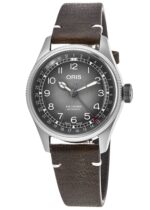 Oris Big Crown x Cervo Volante Leather Strap Grey Dial Automatic 01 754 7779 4063-Set Men's Watch