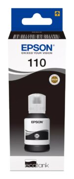 Epson 110 EcoTank Pigment black ink bottle (120 ml). 6000 pages @ 5% coverage